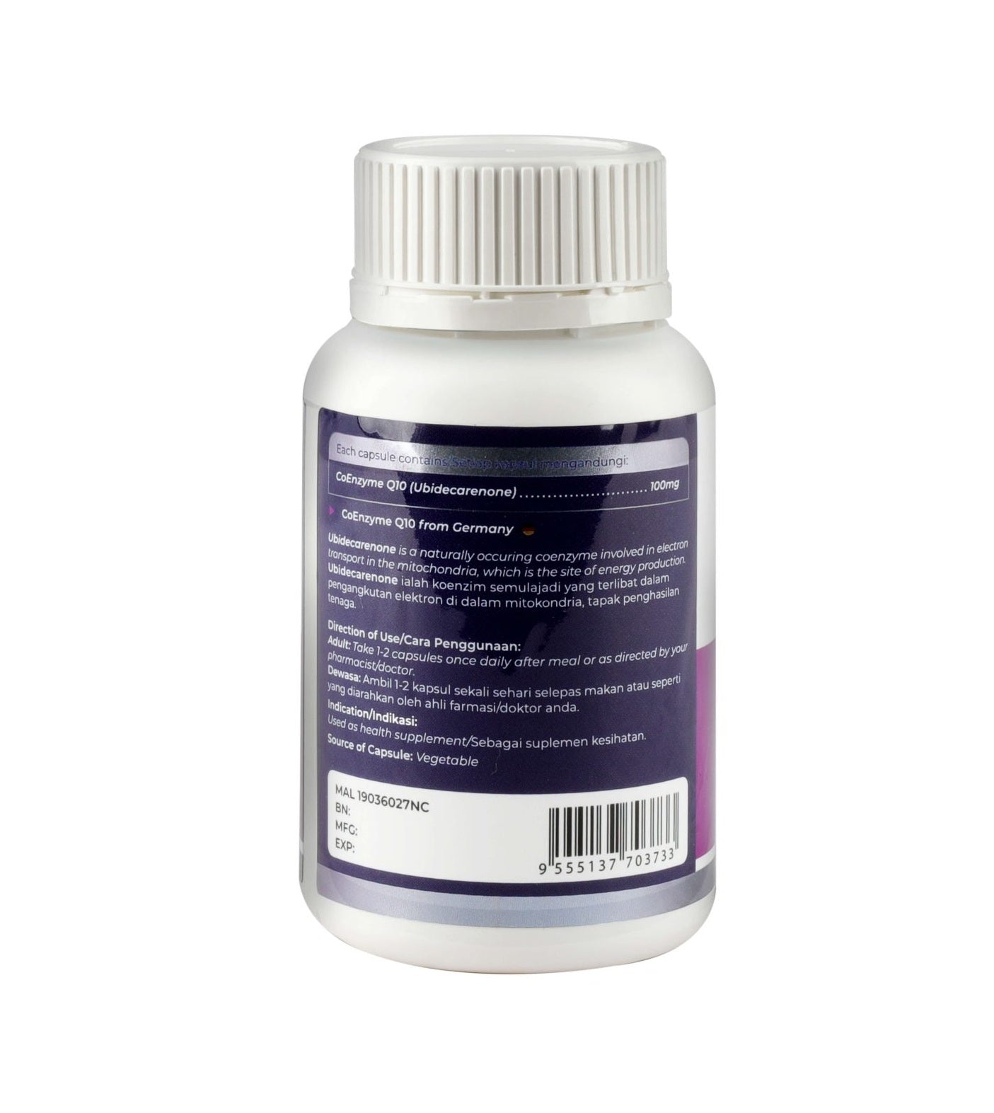 Trinley CoEnzyme Q10 100mg (60 vegetable capsules)