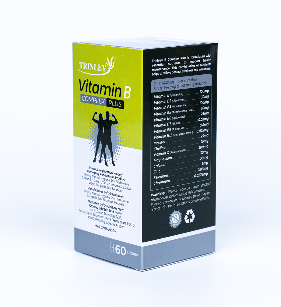 Trinley Vitamin B Complex Plus (60 tablets)