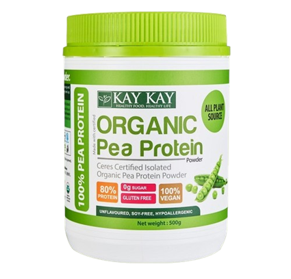KAY KAY 100% Organic Pea Protein Isolate Powder 500g