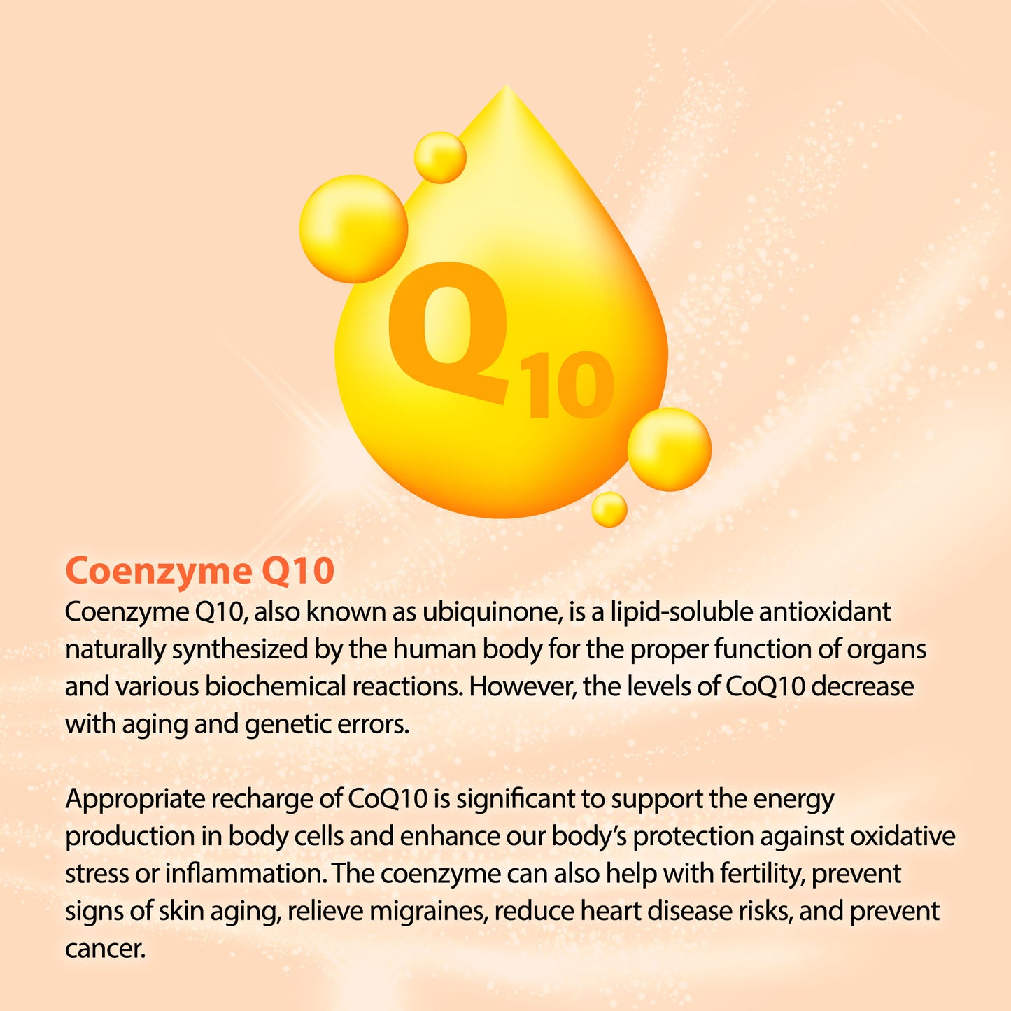 Nutrivo Premium Coenzyme Q10 Pumpkin Sugar Free Formula 500g