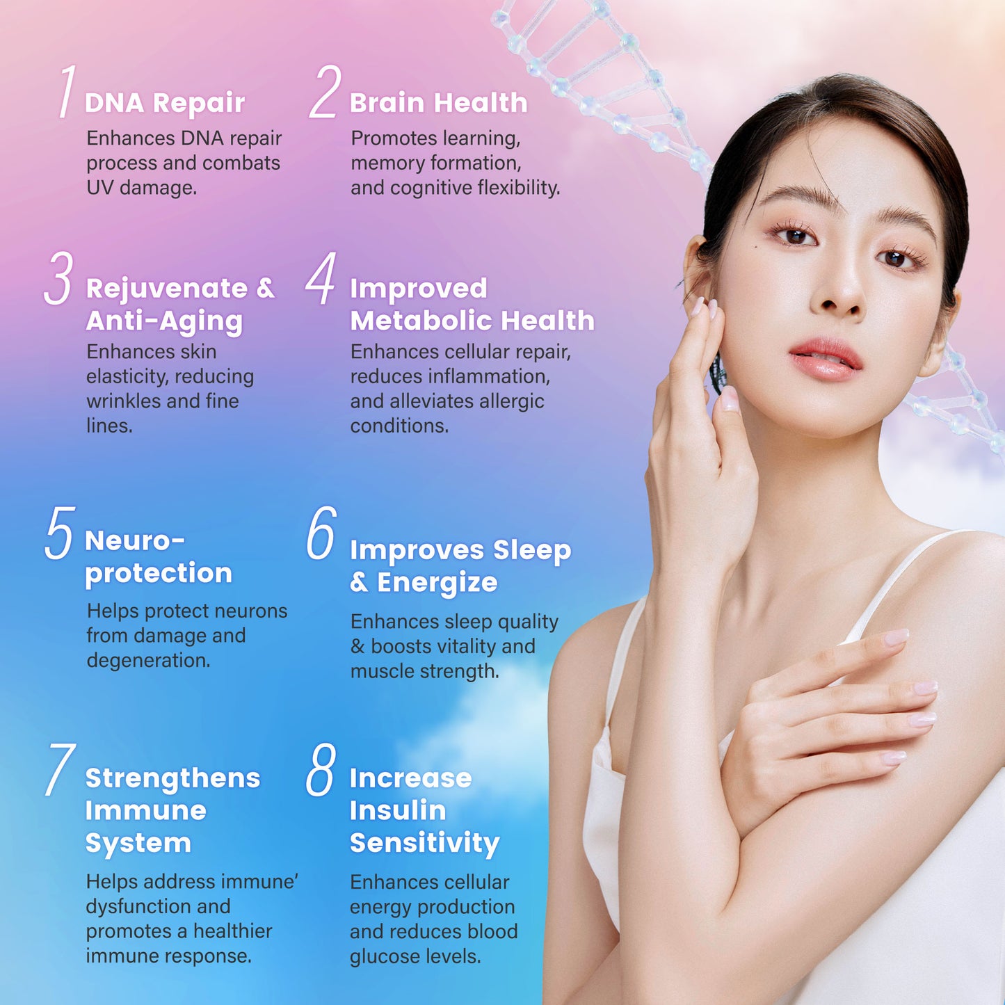 Nutrivo NMN 500mg Marine Collagen Plus (20g x 15 sachets)