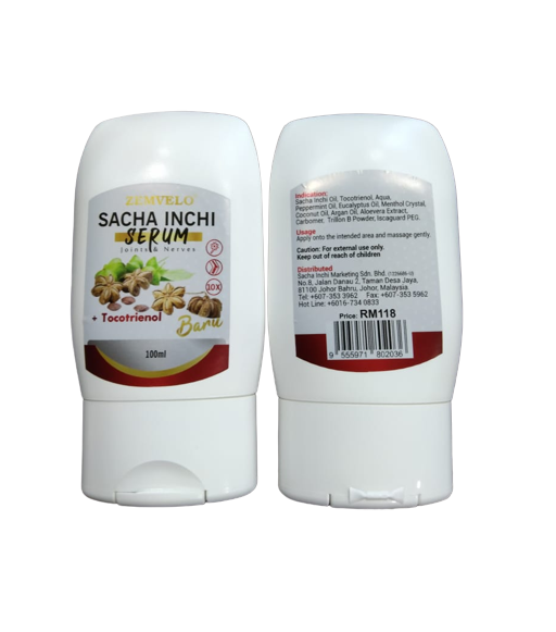 Zemvelo Sacha Inchi Serum with Tocotrienols for Joints and Nerves ( 100ml ) Buy 1 Free 1