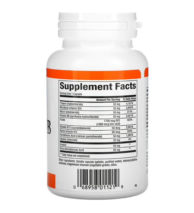 Natural Factors Hi Potency B Complex 50mg (90 Easy to Swallow Capsules)