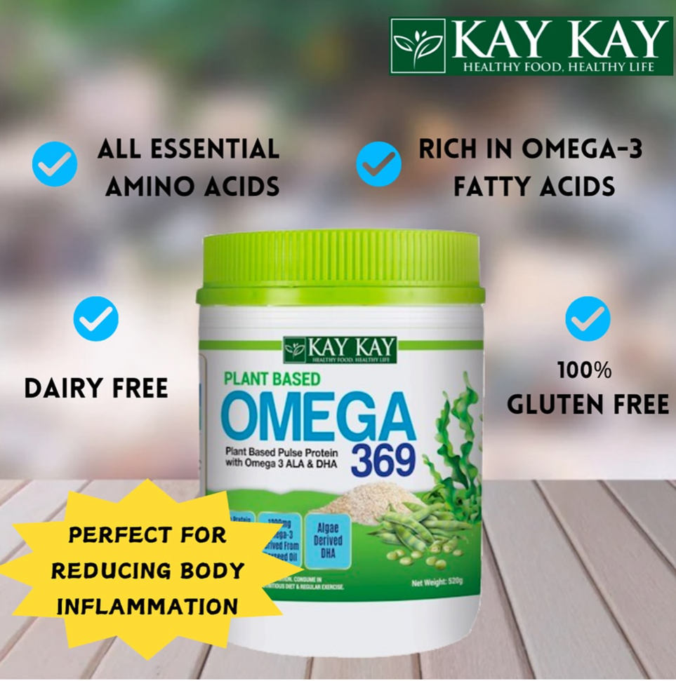 KAY KAY Plant Based Omega 369 ALA DHA Powder (520g)