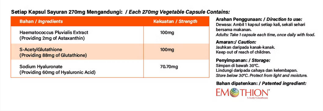 Collawell Asta S-Glutronic (30 capsules)