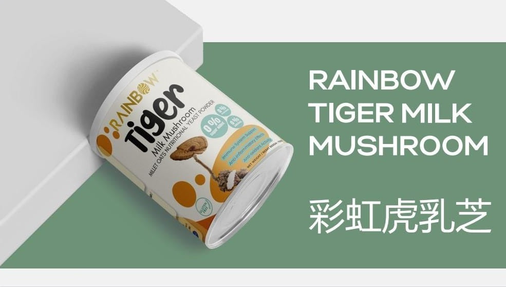 Rainbow Tiger Milk Mushroom Millet Oats Yeast Powder 800g