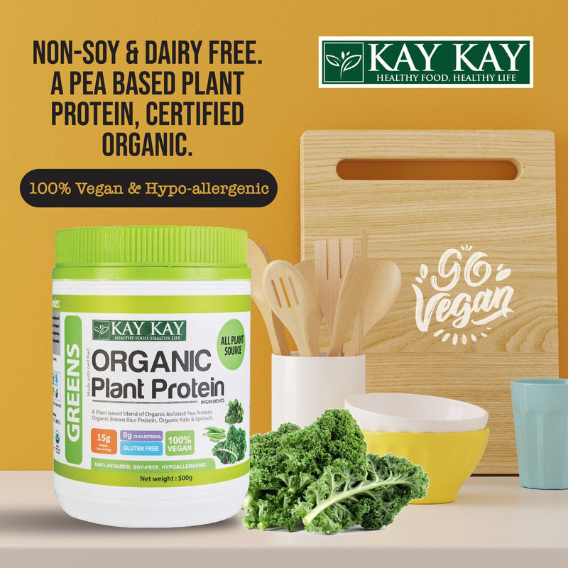 KAY KAY Organic Plant Protein Greens Powder 500g