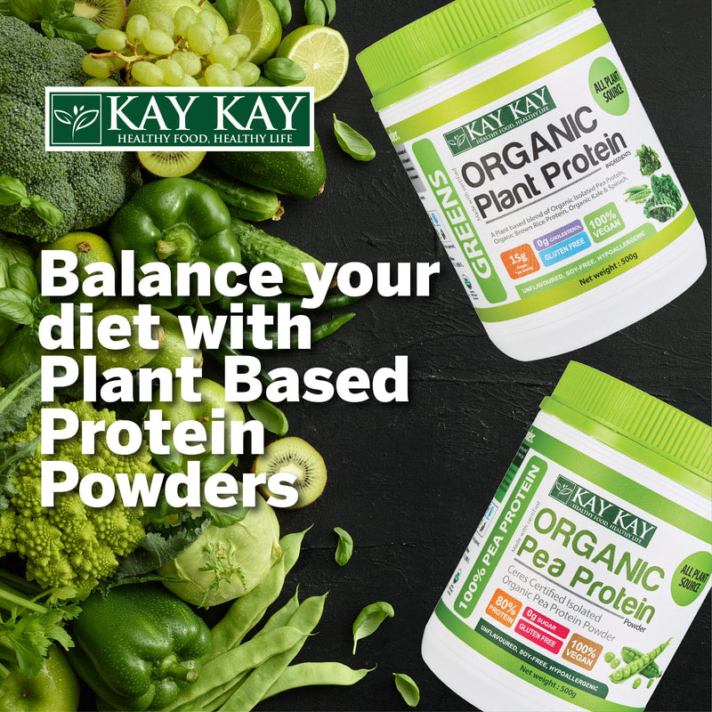 KAY KAY 100% Organic Pea Protein Isolate Powder 500g