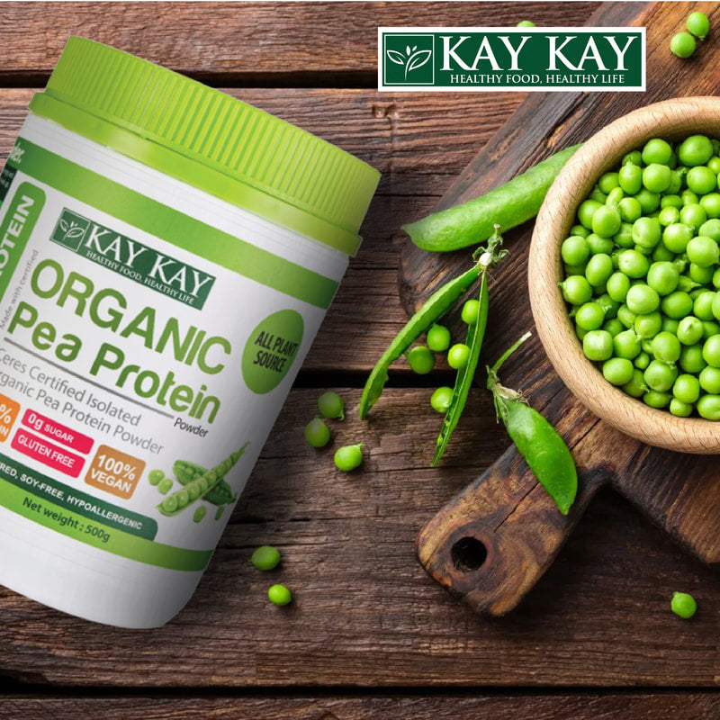 KAY KAY 100% Organic Pea Protein Isolate Powder 500g