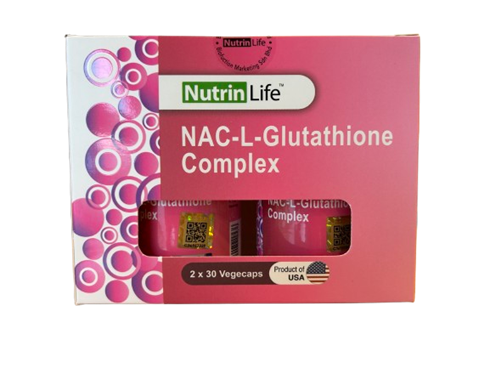NutrinLife NAC L-Glutathione Complex (2 x 30 vegecaps) Product of USA