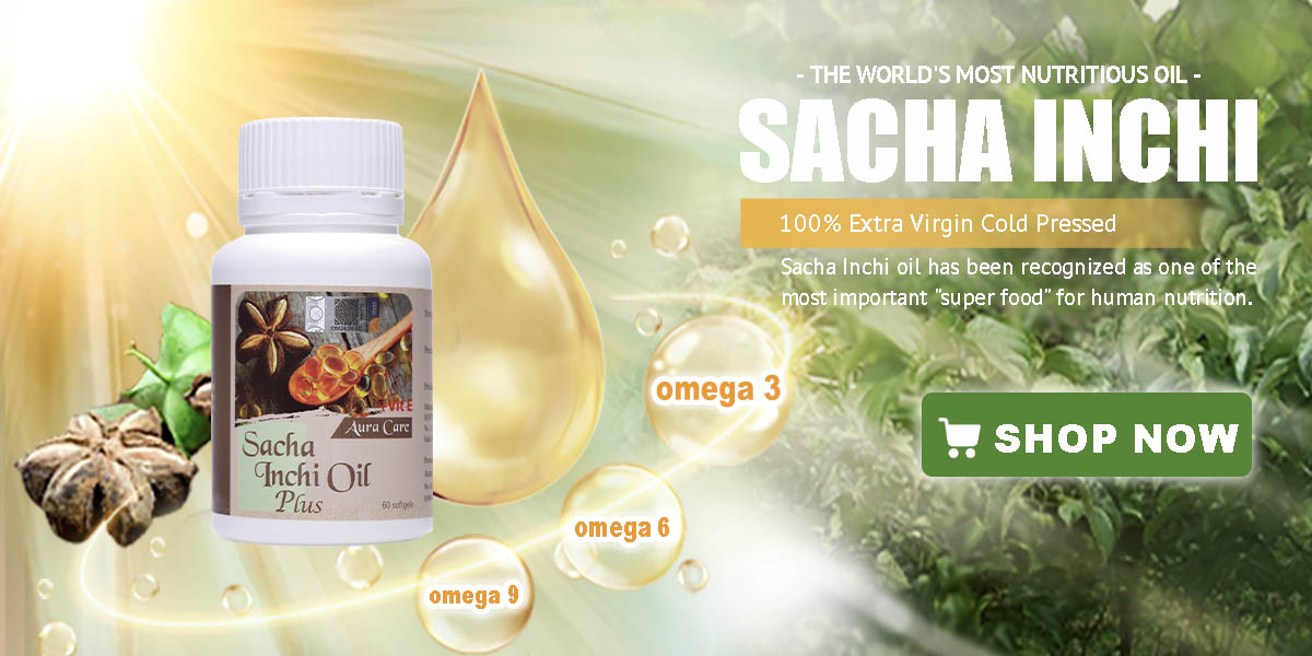 Aura Care Sacha Inchi Oil Plus Softgel With Vitamin E 510mg (60 vegetable softgels)