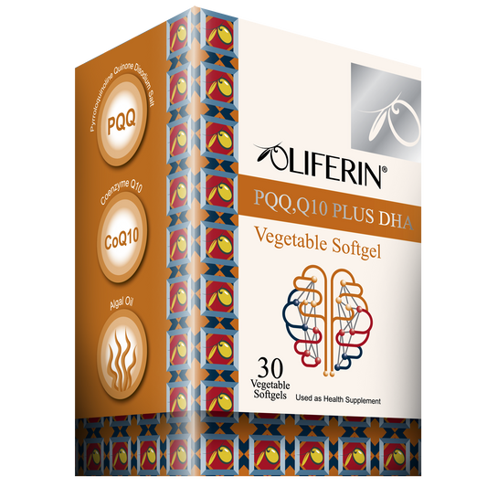 Oliferin PQQ, Q10 Plus DHA (30 vegetable softgels)