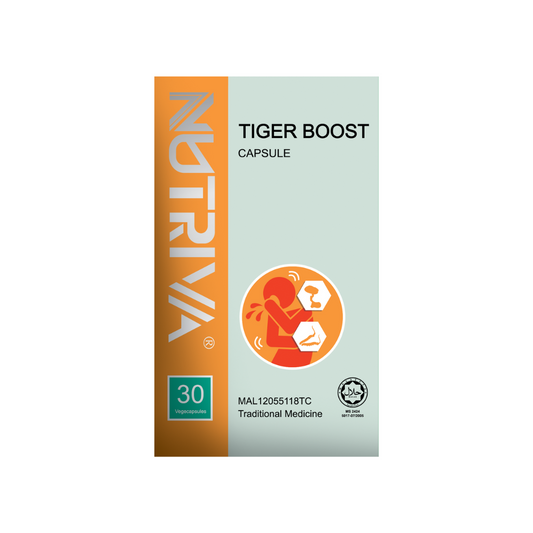 Nutriva Tiger Boost 500mg (30 capsules) Tiger Milk Mushroom with Cordyceps