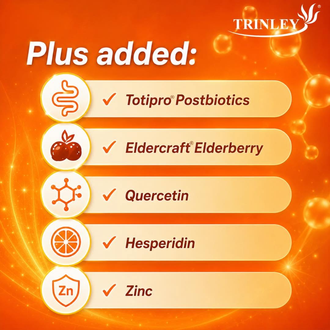 Trinley Lipo C Plus+ Liposomal Vitamin C 550mg (15 sachets)