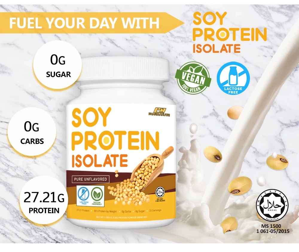 Pharmanutri Soy Protein Isolate (1kg) Unflavored