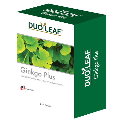 Duoleaf Ginkgo Biloba Plus 120mg (2 x 60 capsules)