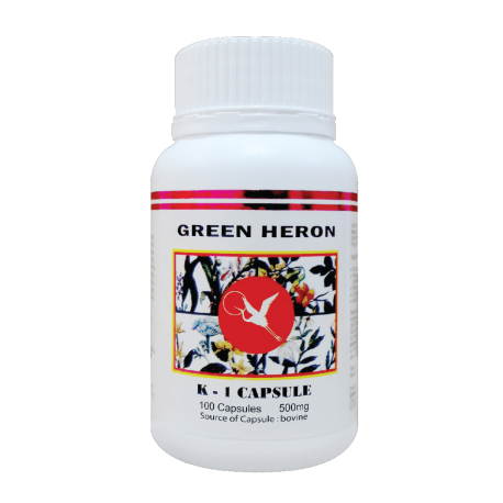 Green Heron K-1 Capsule 500mg (100 capsules) 清肠草