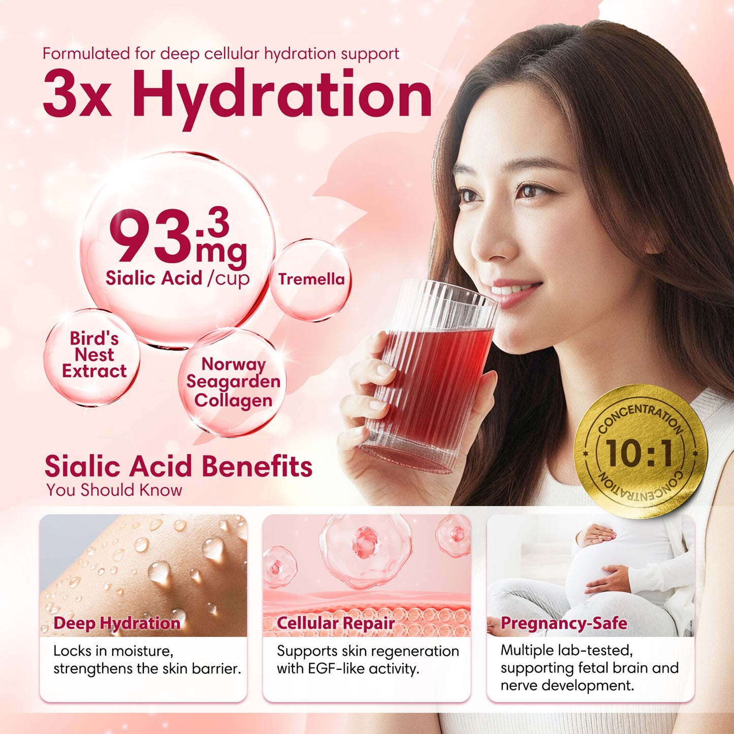 Nutrivo LumiWhite Bird's Nest Collagen Beverage (500g) with Tremella and Seagarden Marine Collagen