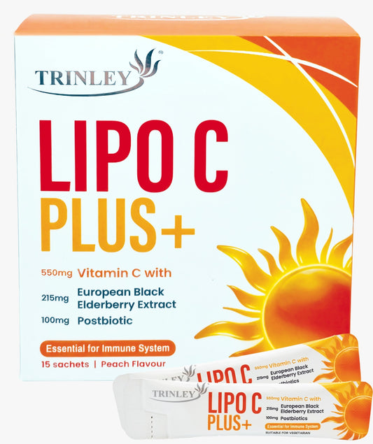 Trinley Lipo C Plus+ Liposomal Vitamin C 550mg (15 sachets)