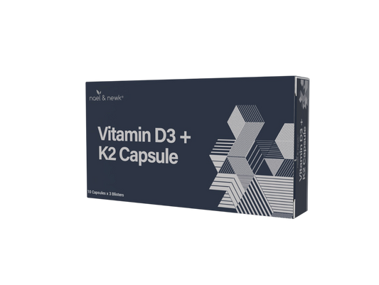 Nael & Newk Vitamin D3 + K2 MK-7 1000IU/120mcg (30 capsules)