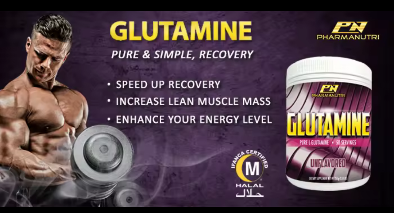 Pharmanutri Pure L- Glutamine (250g) Unflavored