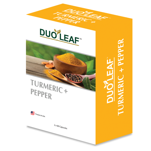 Duoleaf Turmeric + Pepper (2 x 60 capsules)