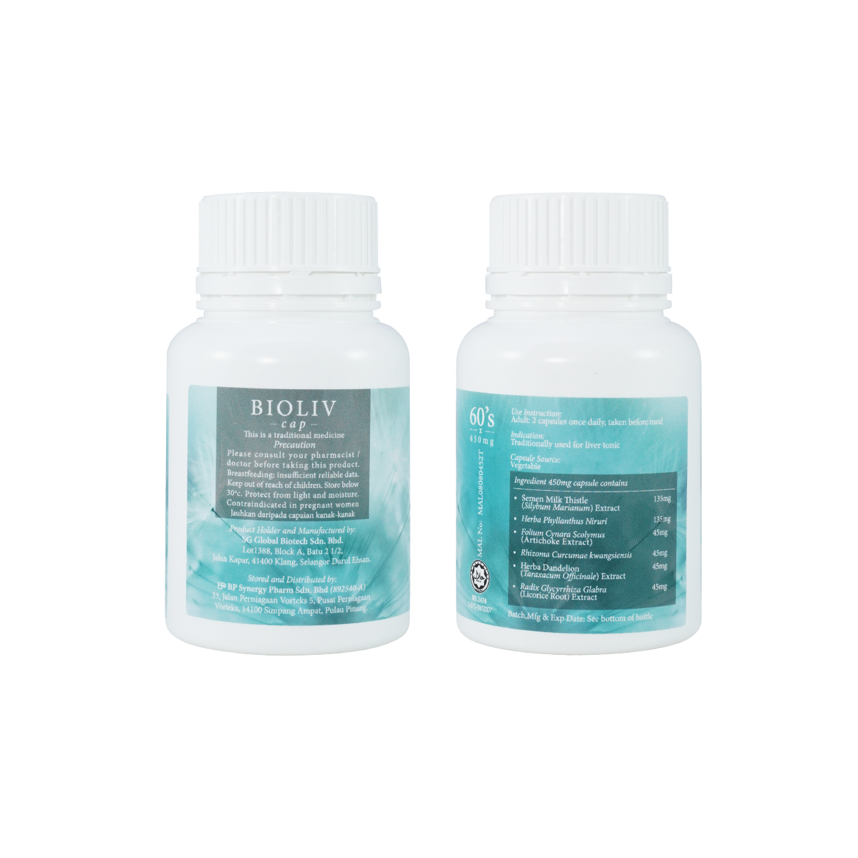 BioPlus Bio Liv Cap 450mg (60 vege capsules)