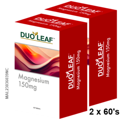 Duoleaf Magnesium Bisglycinate Chelate 150mg (2 x 60 tablets)