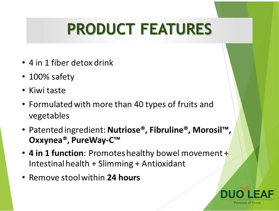 Duoleaf Klenz+ Fiber Detox Drink (10g x 20 sachets)