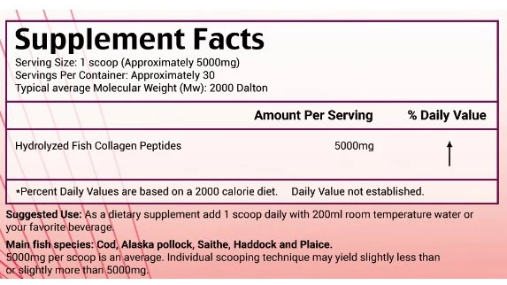 Pharmanutri Vital Collagen 5000mg Marine Hydrolysed Collagen Peptides