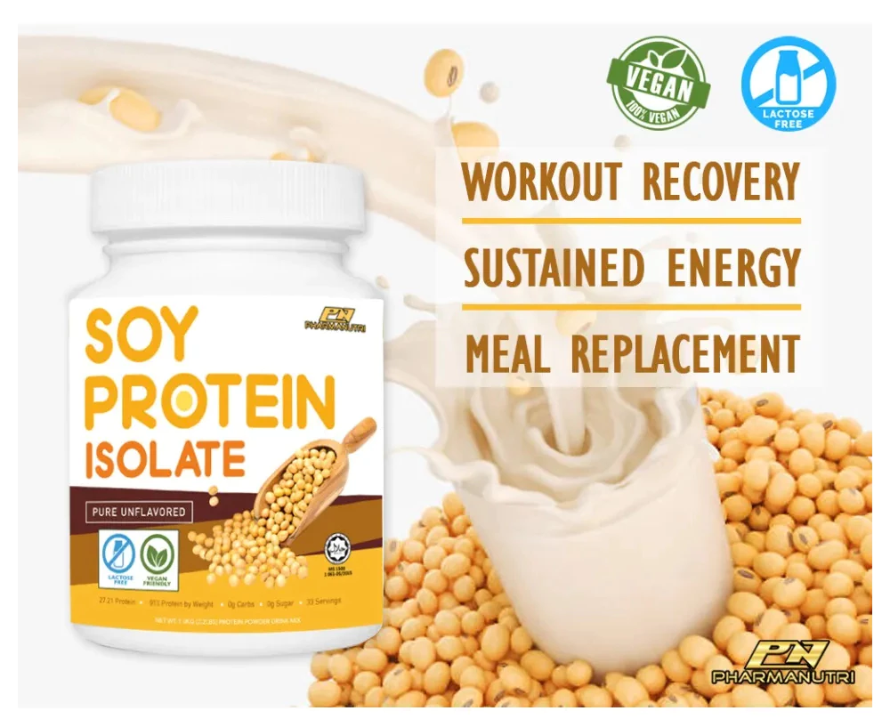 Pharmanutri Soy Protein Isolate (1kg) Unflavored