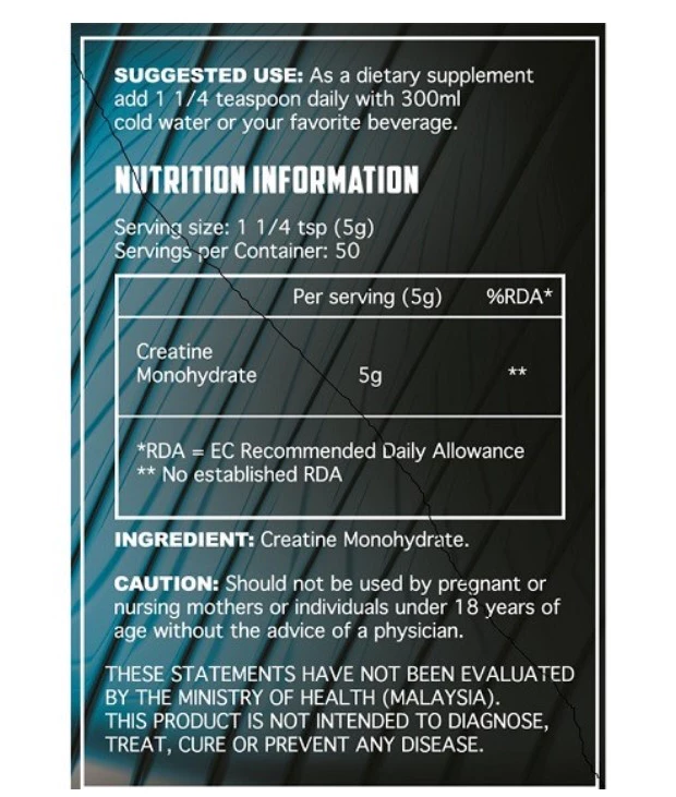 Pharmanutri Pure Creatine Monohydrate 250g