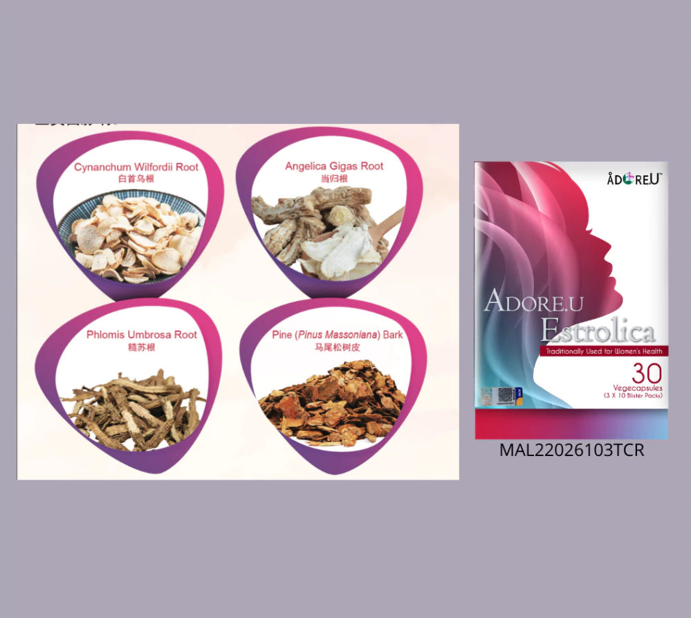 ADORE.U Estrolica 400mg (30 vegetable capsules)