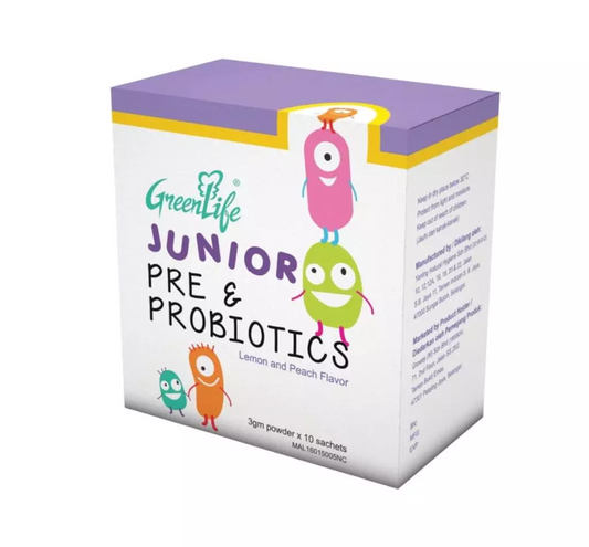 GreenLife Junior Pre & Probiotics Powder 4 Billion CFU (30 sachets)