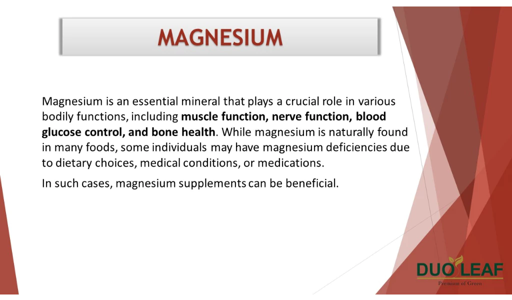 Duoleaf Magnesium Bisglycinate Chelate 150mg (2 x 60 tablets)