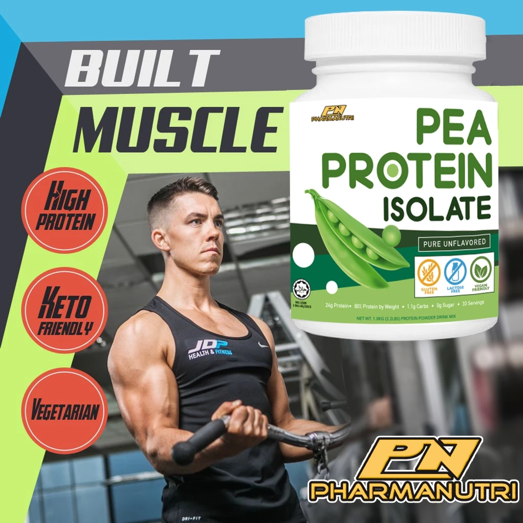 Pharmanutri Pea Protein Isolate (1kg) Unflavored