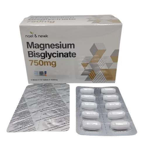 Nael & Newk Magnesium Bisglycinate 750mg (60 tablets)