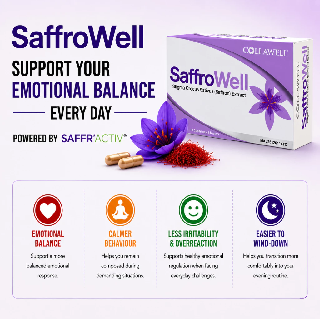 Collawell SaffroWell (60 capsules) SAFFR'ACTIV® Saffron Extract