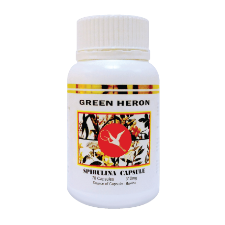 Green Heron Spirulina Capsule 310mg (70 capsules)